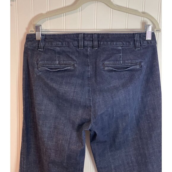 J.Crew Womens City Fit Dark Wash Wide Leg Denim Pants Size 10 - Picture 6 of 13